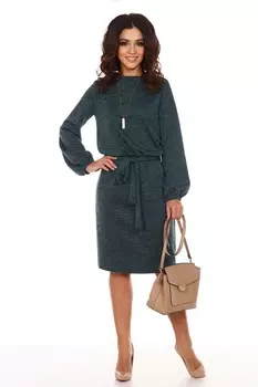 Платье трикотажное Эйдис (пихтовое)