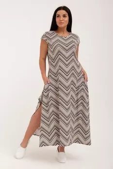 Платье трикотажное Эльга (бежевое) рр