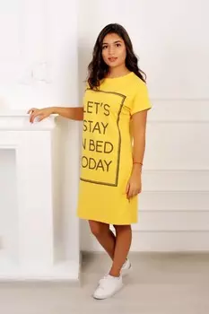 Платье трикотажное Элефант (желтое) рр