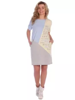 Платье трикотажное Элеон (голубое) рр