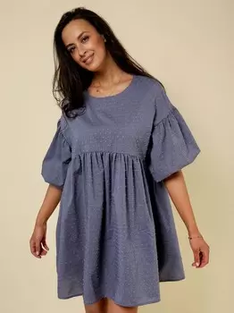 Платье трикотажное Эма (синее)