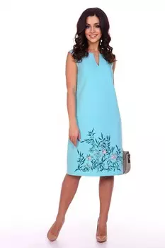 Платье трикотажное Эмели (ментоловое) рр