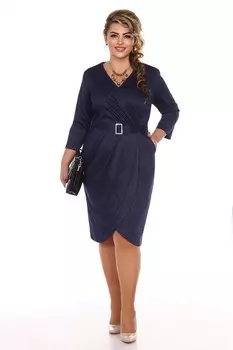 Платье трикотажное Энджел (синее)