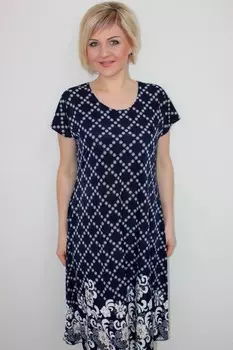 Платье трикотажное Эсфирь (узоры)