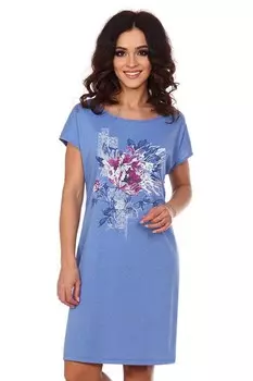 Платье трикотажное Эсм (голубое)