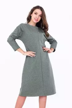 Платье трикотажное Эсперанта (хаки)