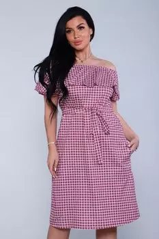 Платье трикотажное Эста (малиновое)