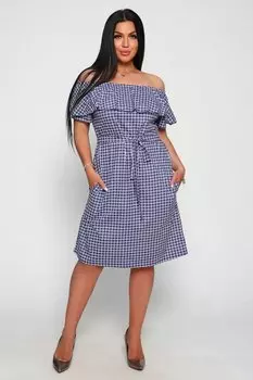 Платье трикотажное Эста (синее)