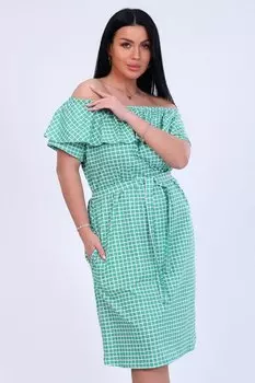 Платье трикотажное Эста (светло-зеленое)