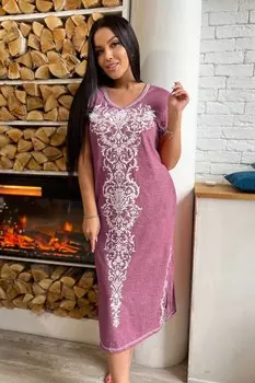 Платье трикотажное Эванти (сиреневое)