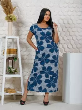 Платье трикотажное Эвита (цветы) от