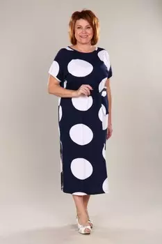 Платье трикотажное Юбилей (горох) рр