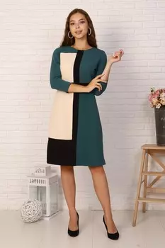 Платье трикотажное Кайла (зеленое)