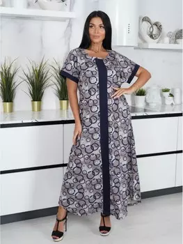 Платье трикотажное Ками (круги)