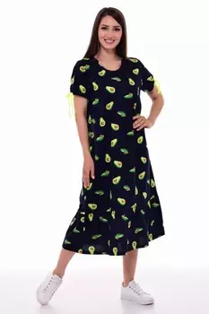 Платье трикотажное Камила (черное)