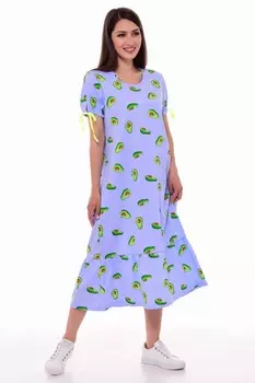 Платье трикотажное Камила (сиреневое)