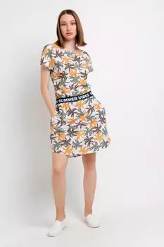 Платье трикотажное Камилла (пальмы)