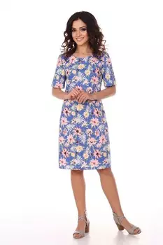 Платье трикотажное Камрин (цветы)