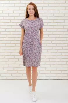 Платье трикотажное Карамелька (перья) рр