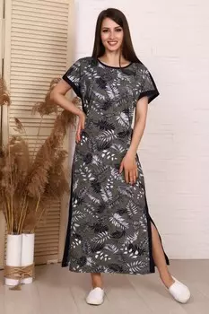 Платье трикотажное Каре (зеленое)