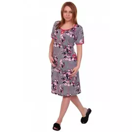 Платье трикотажное Карисса (сине-розовое)