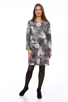 Платье трикотажное Карлин (серое) рр