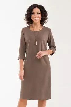 Платье трикотажное Кассия (бежевое)