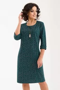 Платье трикотажное Кассия (изумрудное)