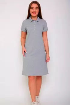 Платье трикотажное Каталина (серое)