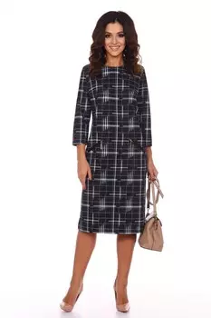 Платье трикотажное Каталония (темно-серое)