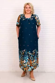 Платье трикотажное Катюша (бирюзовое)