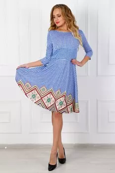 Платье трикотажное Келли (синее)