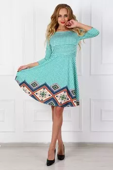 Платье трикотажное Келли (зеленое) рр