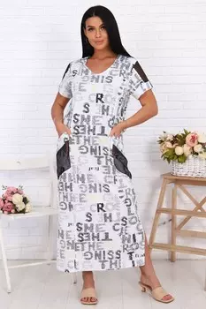 Платье трикотажное Кешия (белое) от