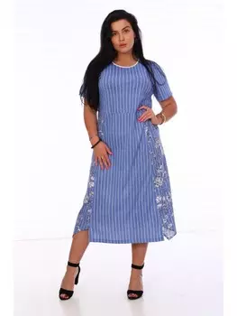 Платье трикотажное Кимберлай (голубое) рр