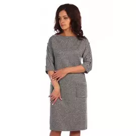 Платье трикотажное Кирс (серое)