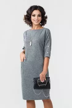 Платье трикотажное Кирс (серое) рр