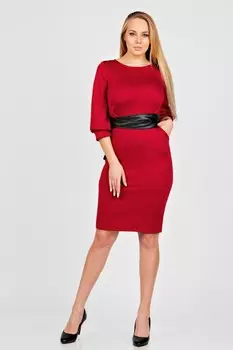 Платье трикотажное Кларет (винное) рр