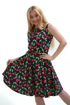 Платье трикотажное Констанция (вишня)