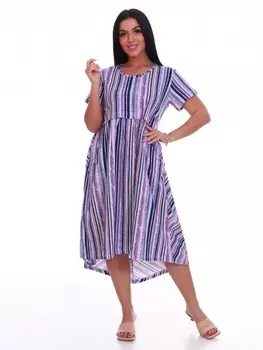 Платье трикотажное Корианна (полоска)