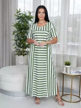 Платье трикотажное Корнета (зеленое)