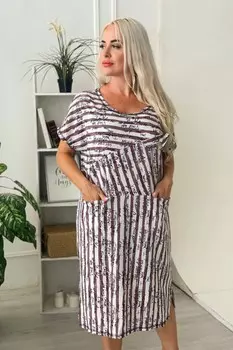 Платье трикотажное Криптомерия (шоколад)