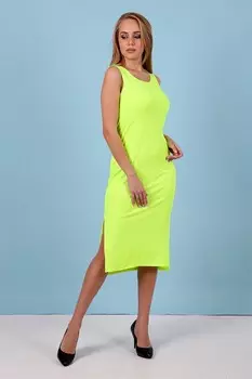 Платье трикотажное Ланей (желтое)