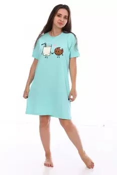 Платье трикотажное Лара (голубое)