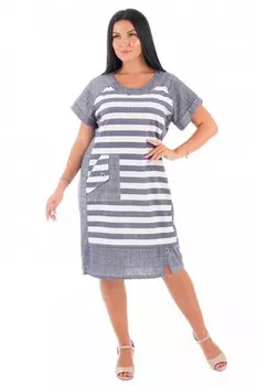 Платье трикотажное Лаванда (синее)