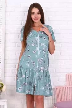 Платье трикотажное Ленара (зеленое)