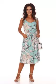 Платье трикотажное Леруа (ментоловое)