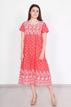 Платье трикотажное Летиция (коралловое)