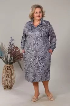 Платье трикотажное Левис (цветы)