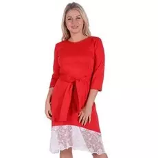 Платье трикотажное Лексана (красное)